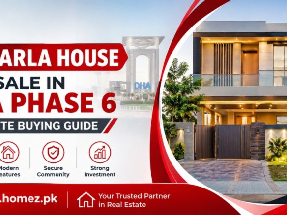Explore this buying guide for a 10 Marla house for sale DHA Phase 6, covering prices, locations, features, documents, and investment tips.