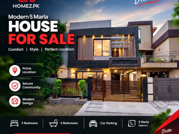 5 Marla house for sale in DHA Phase 9 Town Lahore