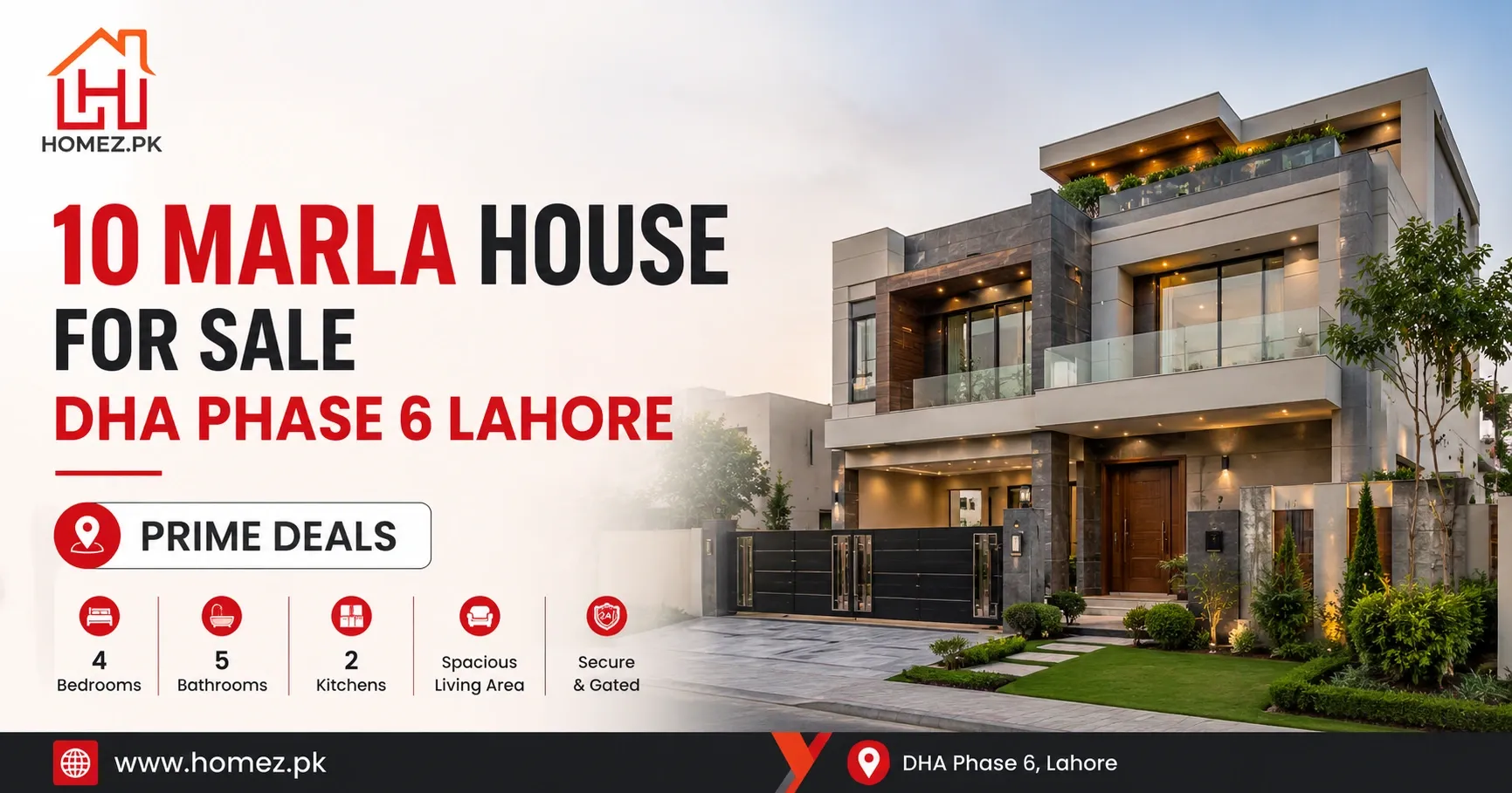 Explore a premium 10 Marla house for sale DHA Phase 6 Lahore with modern design, prime location, and excellent investment value.