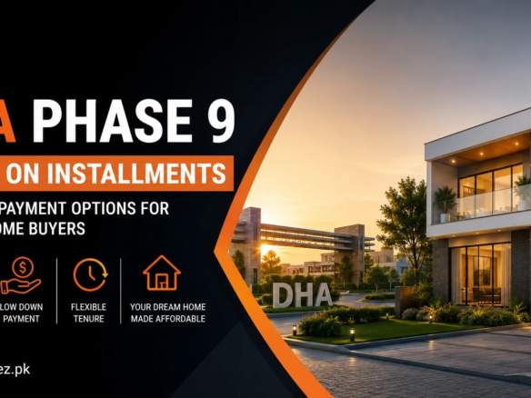 DHA Phase 9 houses on installments offer flexible payment plans, prime locations, and strong investment potential, making homeownership easier and affordable.