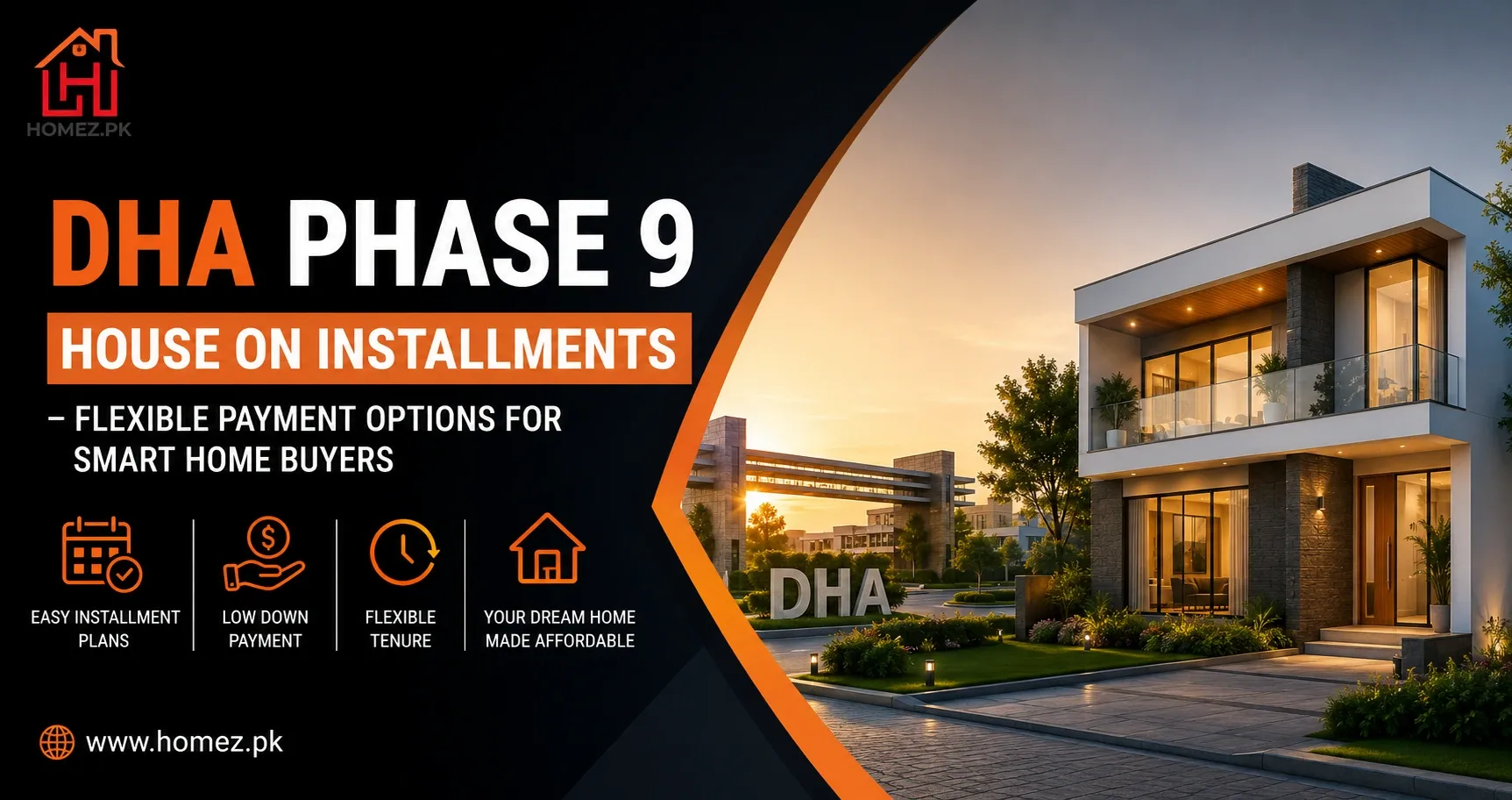 DHA Phase 9 houses on installments offer flexible payment plans, prime locations, and strong investment potential, making homeownership easier and affordable.