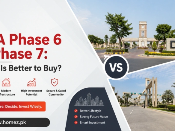 DHA Phase 6 vs Phase 7 House: Which Is Better to Buy? Compare prices, amenities, location, and investment potential to choose the best DHA Lahore house.