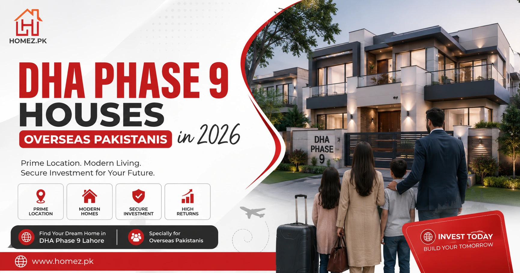 Explore DHA Phase 9 houses overseas Pakistanis in 2026, featuring secure investments, modern homes, flexible payment plans, and high returns.