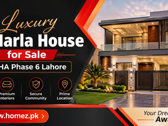 luxury 10 Marla house for sale DHA Phase 6 Lahore, featuring premium interiors, modern amenities, a prime location, and excellent investment potential.
