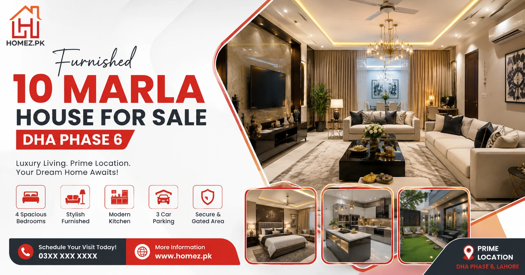 Discover a furnished 10 Marla house for sale DHA Phase 6 with modern interiors, premium amenities, prime location, and ready-to-move comfort.